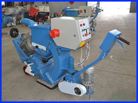 Mobile road shot blasting machine