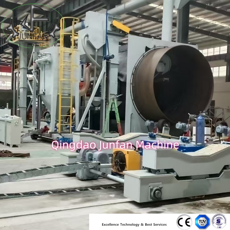 What are the precautions for using a steel pipe external wall shot blasting machine?